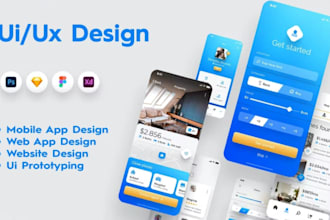 create wireframes UI UX mockups interactive prototypes for website or mobile app