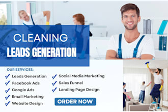generate cleaning leads cleaning service commercial cleaning leads facebook ads