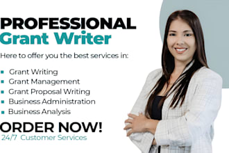find and write rfp, contract, grant proposal, bid proposal, do grant submission