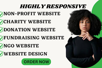 charity website nonprofit website donation fundraising website ngo