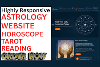 design astrology tarot reading spiritual website horoscope astrology website