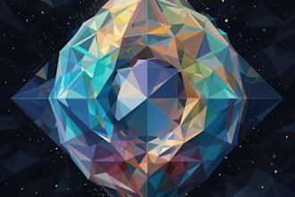 create any geometric low poly illustration