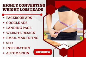 generate weight loss leads ozempic semaglutide telemedicine website landing page
