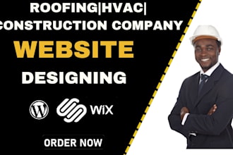 design construction website redesign roof contractor website design hvac website