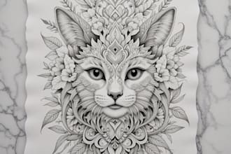 draw botanical and animal designs and patterns for you
