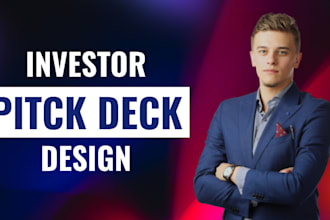 create pitch deck slide deck for investors startups and business presentation