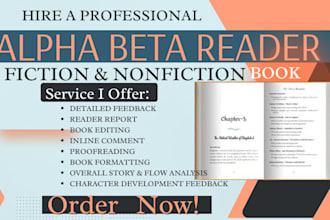 help you beta read fantasy, mystery sci fiction romance novel, christian book
