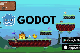develop 2d games with godot engine, 2d patformer or top down game