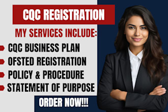 do ofsted registration, cqc registration, policy, business plans, UK tender