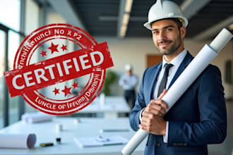 provide certified architectural design review and structural engineering stamps