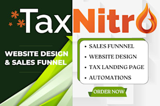 tax nitro sales funnel landing page taxnitro website tax nitro