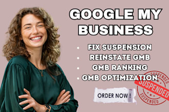gmb ranking verify and reinstate suspended google my business local seo ranking