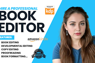 professionally edit  proofread and polish your book novel or manuscript