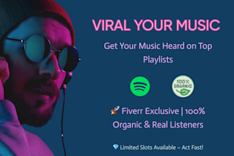 promote your music on real spotify playlists and boost streams