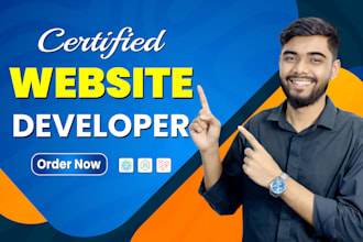 do custom website development, business website, frontend, full stack developer