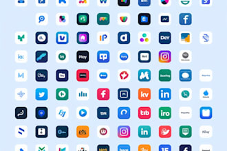 do unique and eye catching favicon design