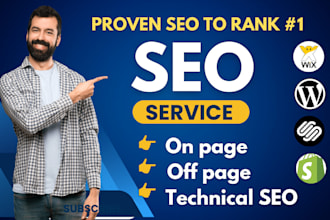 do website SEO optimization for wordpress, shopify, wix squarespace