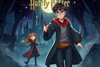 draw you a beautiful harry potter disney portrait