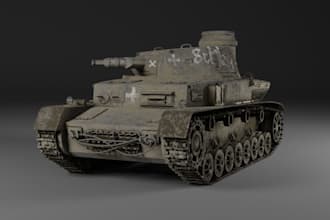 sculpt 3d armored tanks, world war ii armored tanks, stl, blender