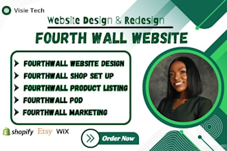 setup fourthwall store etsy and shopify fourthwall website design fourthwall pod