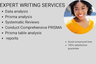 conduct comprehensive prisma guided systematic reviews and data analysis