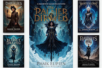 design fantasy, romance and sci fi book covers