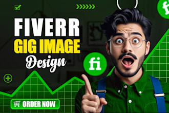 design a catchy fiverr gig image thumbnail or cover image