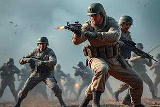 draw military themed and tactical for you