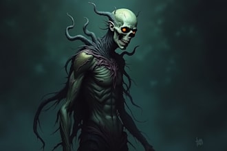 draw realistic fantasy horror character and concept art
