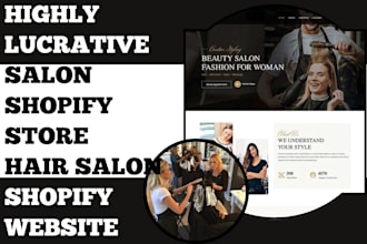 design attractive salon website salon shopify store hair salon shopify website