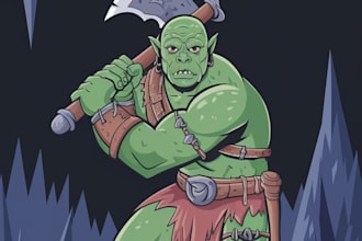 create a dnd character art and dnd character design
