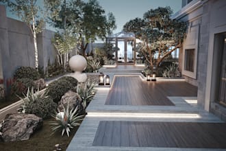 be your landscape architect, design and render beautiful landscapes