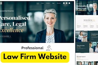 build lawyer website, law firm landing page, attorney website, notary website
