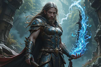 do a fantasy character dnd art and d and d character