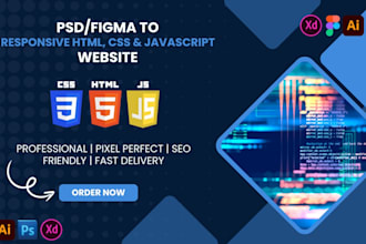 figma to html css psd to html xd to html responsive