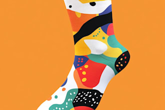 make unique socks design or sketch for you