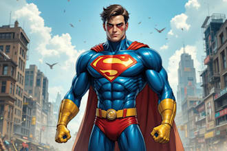 create your favorite character or superhero character design