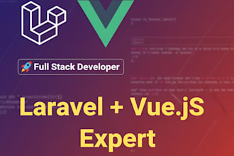 develop modern laravel vue js web apps