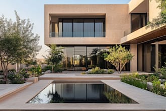 design a 3d landscape rendering for your garden, backyard, or front yard
