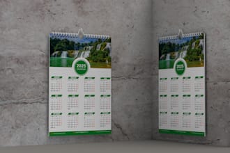 create skilled wall and desk calendar