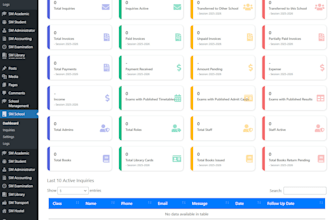 design a website for your school with a management system integrated