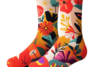 create a creative socks unique sock design for you