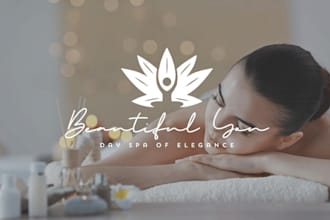 do luxury cosmetics makeup beauty salon spa logo design