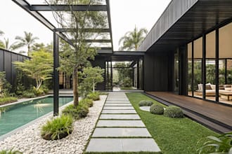 design a backyard patio, pool area, terrace, deck with 3d landscape renderings