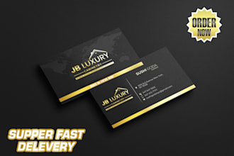 do professional eye catching outstanding modern luxury corporate business cards