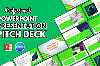 design and redesign powerpoint presentation company presentation, canva keynote