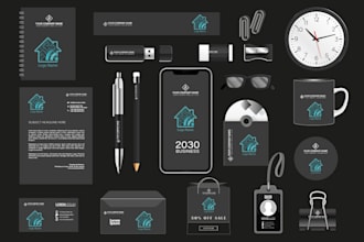 design a modern smart home and iot brand identity for your business