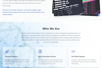do website development, full stack developer, with ai and llms integration
