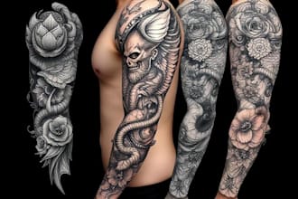 create custom tattoo design, tattoo sleeve