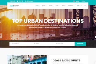 travel agency website, tourism, hotel booking, vacation website on wordpress wix